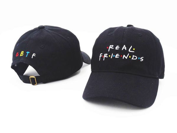 Kanye West REAL FRIENDS Cap Men and Women Fashion Embroidery Ball Caps Free Shipping Adjustable Hats