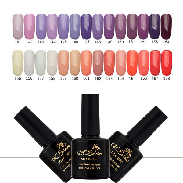 8.3ml m.ladea good color gel polish 141-168 bling color led uv nail gel polish coat, Red;pink
8.3ml m.ladea good color gel polish 141-168 bling color led uv nail gel polish coat, Red;pink