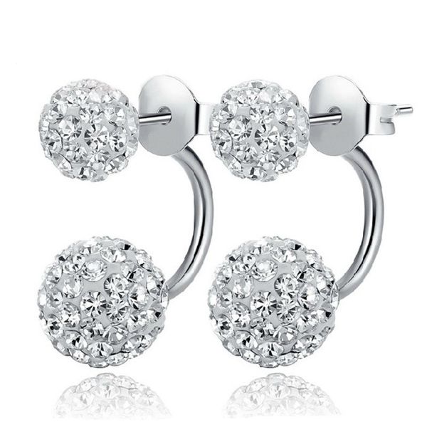 fashion silver plated double sided crystal rhinestone tribal hoop balls stud earrings womens engagement jewelry gift, Golden;silver
fashion silver plated double sided crystal rhinestone tribal hoop balls stud earrings womens engagement jewelry gift, Golden;silver