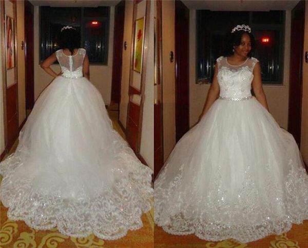beaded lace ball gown plus size african wedding dresses sheer neck chapel train white tulle bridal gowns
beaded lace ball gown plus size african wedding dresses sheer neck chapel train white tulle bridal gowns