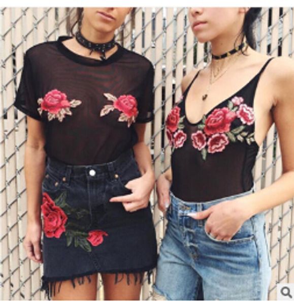 see through mesh one-piece suit rose embroidered piece swimsuit women non-padded bathing suit transparent swimwear black, White;black
see through mesh one-piece suit rose embroidered piece swimsuit women non-padded bathing suit transparent swimwear black, White;black