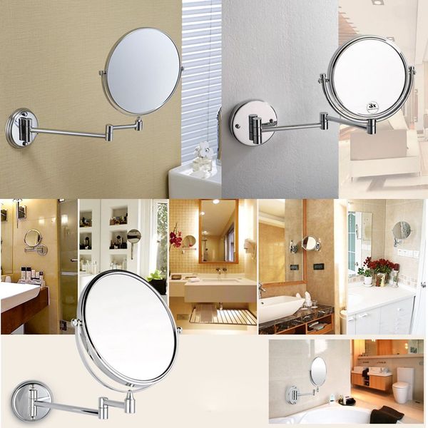 hhff chrome round 8" wall mirror vanity mirror cosmetic double-sided 7x magnifying
hhff chrome round 8" wall mirror vanity mirror cosmetic double-sided 7x magnifying
