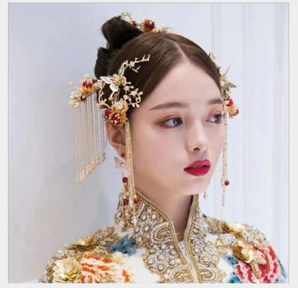 2018 dress accessories, bride hair accessories, chinese antique red pearl bow tie, women's wedding accessories, Slivery;golden
2018 dress accessories, bride hair accessories, chinese antique red pearl bow tie, women's wedding accessories, Slivery;golden