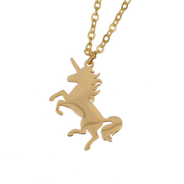 stainless steel animal unicorn horse clavicle necklace for women chain 18" gold steel polished simple jewelry girlfriend gift nl265, Silver
stainless steel animal unicorn horse clavicle necklace for women chain 18" gold steel polished simple jewelry girlfriend gift nl265, Silver