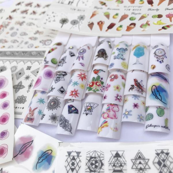 ywk flower series nail water decal stickers sakura daisy lavender floral pattern transfer sticker manicure nail art decoration, Black
ywk flower series nail water decal stickers sakura daisy lavender floral pattern transfer sticker manicure nail art decoration, Black