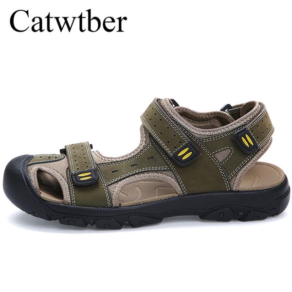 catwtber men's casual shoes made of leather outdoor walking sport shoes for men slippers for slats 2018 summer rubber sole, Black
catwtber men's casual shoes made of leather outdoor walking sport shoes for men slippers for slats 2018 summer rubber sole, Black