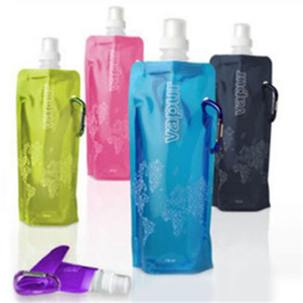 summer eco-friendly portable foldable reuseable 480ml water bottle with carabiner for outdoor sports travel folding bags iing
summer eco-friendly portable foldable reuseable 480ml water bottle with carabiner for outdoor sports travel folding bags iing