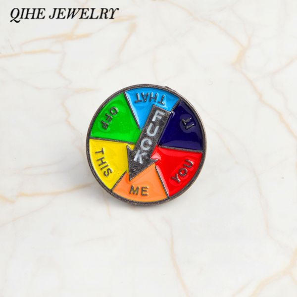 spinning decision enamel brooches pin lapel badges backpack hats funny accessories, Gray
spinning decision enamel brooches pin lapel badges backpack hats funny accessories, Gray
