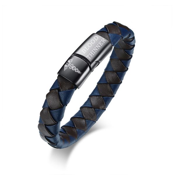 men's medical alert bracelet genuine leather engraved diabetes blood emergency rescue, Golden;silver
men's medical alert bracelet genuine leather engraved diabetes blood emergency rescue, Golden;silver