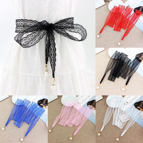 lnrrabc long knot pearl lace belt black hollow skirt accessories elasticity girls blue white pink red adjustable women 1pc, Black;brown
lnrrabc long knot pearl lace belt black hollow skirt accessories elasticity girls blue white pink red adjustable women 1pc, Black;brown