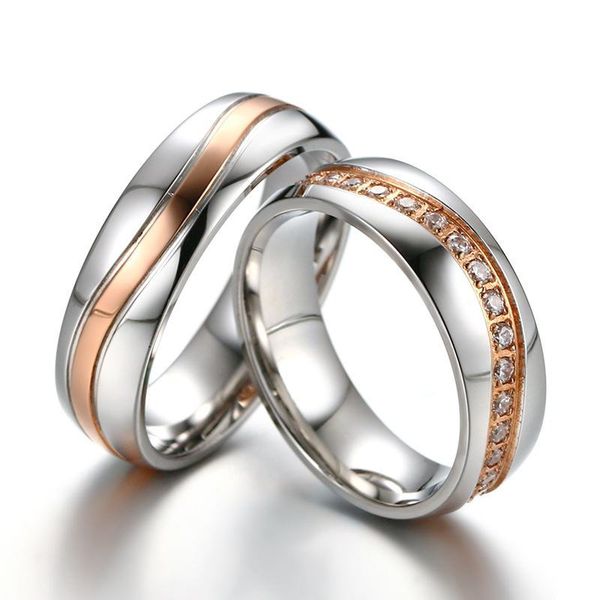 can mix order gold color fashion simple lover's rings stainless steel gemstone zircon ring jewelry gift for women men j133, Silver
can mix order gold color fashion simple lover's rings stainless steel gemstone zircon ring jewelry gift for women men j133, Silver