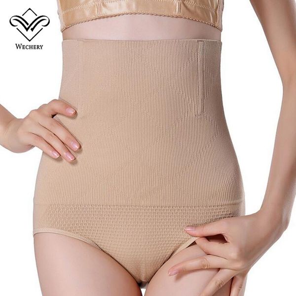 wechery beauty slimming pants seamless high waist women tummy control panties body waist shapers butt lifter, Black;white