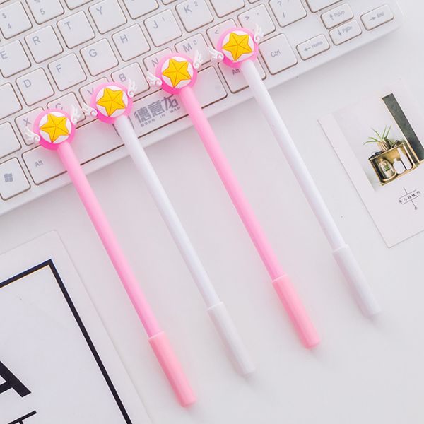 4 pcs/set cartoon sakura card captor wings stars gel ink pen cute stationery student office school water gel pen signature pens
4 pcs/set cartoon sakura card captor wings stars gel ink pen cute stationery student office school water gel pen signature pens