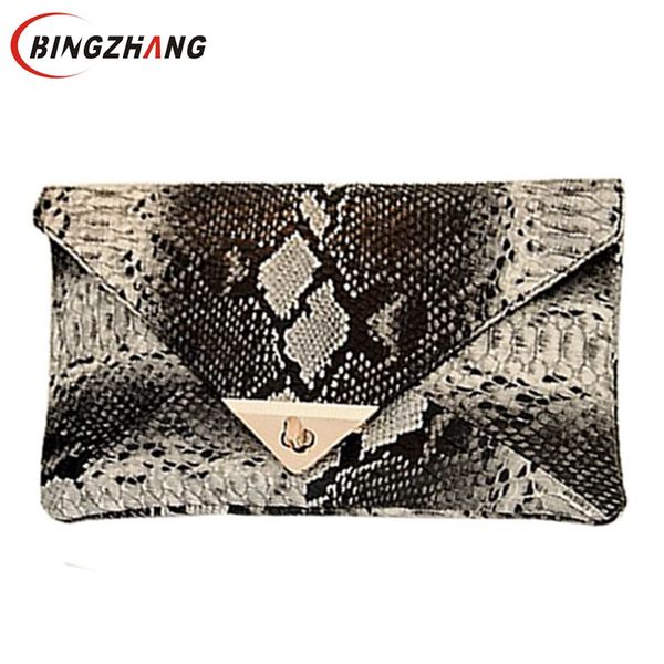 2017 evening bag new fashion women's synthetic leather bag snake skin envelope day clutches purse l7-377
2017 evening bag new fashion women's synthetic leather bag snake skin envelope day clutches purse l7-377