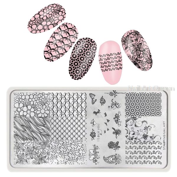 new naq22 series 1pcs 6*12cm nail stamping plates diy image nail art templates stencils manicure salon beauty polish tools, White
new naq22 series 1pcs 6*12cm nail stamping plates diy image nail art templates stencils manicure salon beauty polish tools, White