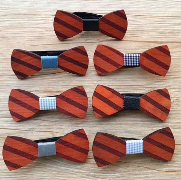 2018 new fashion vintage wooden bowties unique handcrafted wood wedding bowknot stripes classic party ties for men, Black;gray
2018 new fashion vintage wooden bowties unique handcrafted wood wedding bowknot stripes classic party ties for men, Black;gray