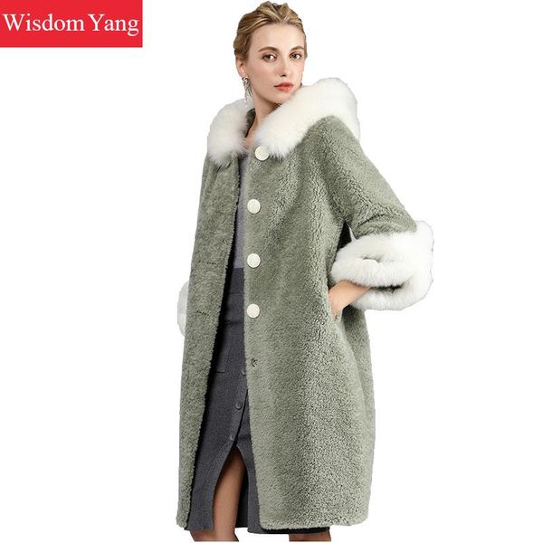 green womens sheep wool cashmere coats fur hooded shearling winter warm long woolen oversize ladies overcoat coat outerwear, Black
green womens sheep wool cashmere coats fur hooded shearling winter warm long woolen oversize ladies overcoat coat outerwear, Black