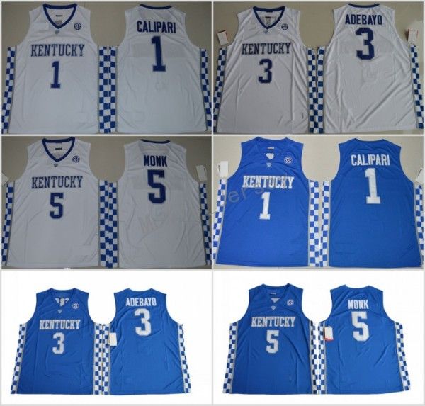 2018 Kentucky Wildcats College Basketball Jerseys 5 Malik Monk 3 Edrice Adebayo 1 Coach John Calipari 0 De'Aaron Fox University Jerseys
2018 Kentucky Wildcats College Basketball Jerseys 5 Malik Monk 3 Edrice Adebayo 1 Coach John Calipari 0 De'Aaron Fox University Jerseys