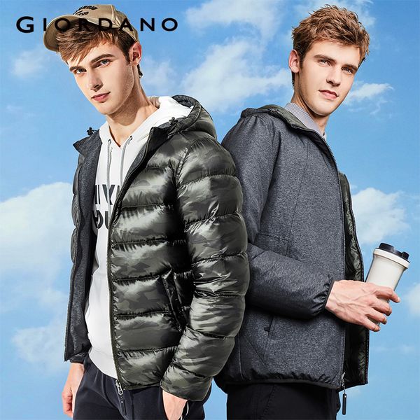 giordano men down jakcet men reversible style hooded lightweight down jacket machine-washable windproof packable jakcet, Black
giordano men down jakcet men reversible style hooded lightweight down jacket machine-washable windproof packable jakcet, Black