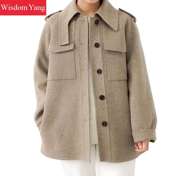 winter warm beige blue grey wool coat jacket sheep woollen coats women short oversize office ladies woolen overcoat outerwear, Black
winter warm beige blue grey wool coat jacket sheep woollen coats women short oversize office ladies woolen overcoat outerwear, Black