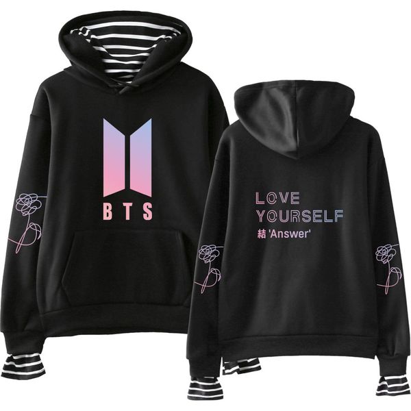 luckyfridayf 2018 bts love yourself answer fake two piece hoodies sweatshirts harajuku women/men hip hop hoodies clothes 4xl, Black
luckyfridayf 2018 bts love yourself answer fake two piece hoodies sweatshirts harajuku women/men hip hop hoodies clothes 4xl, Black