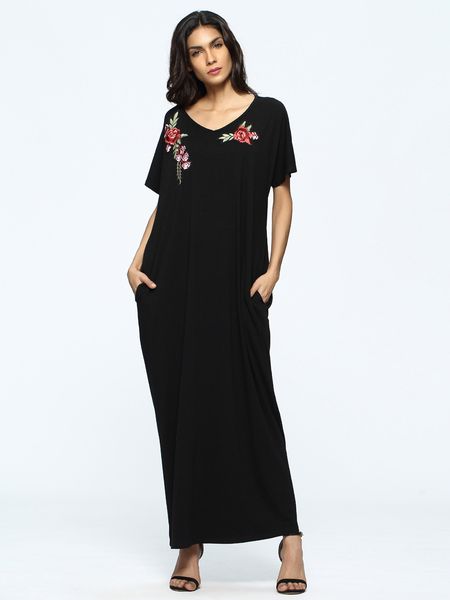 2018 muslim fashion actual middle east summer dress embroidered dress loose arab robe abaya musulman vestidos ramadan fashion, Red
2018 muslim fashion actual middle east summer dress embroidered dress loose arab robe abaya musulman vestidos ramadan fashion, Red
