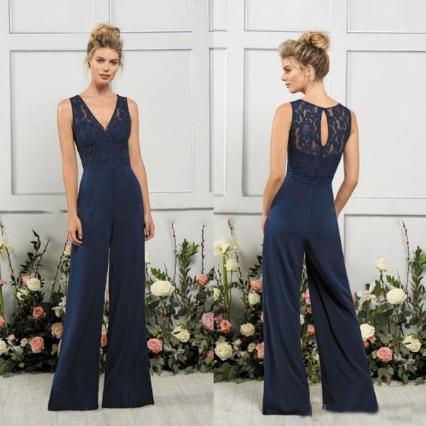 2018 Jasmine Jumpsuits Bridesmaids Dresses V Neck Dark Navy Maid of Honor Gowns Beach Cheap Wedding Guest Party Dress Vestidos De Novia
2018 Jasmine Jumpsuits Bridesmaids Dresses V Neck Dark Navy Maid of Honor Gowns Beach Cheap Wedding Guest Party Dress Vestidos De Novia