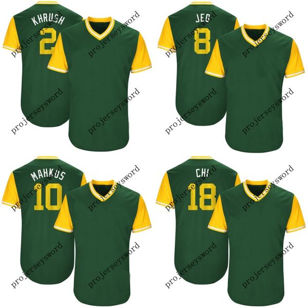 Oakland Jersey 2 Khris Davis Khrush 11 Rajai Davis Raj 35 Daniel Coulombe Frenchie 2017 Players' Weekend Baseball Jerseys
Oakland Jersey 2 Khris Davis Khrush 11 Rajai Davis Raj 35 Daniel Coulombe Frenchie 2017 Players' Weekend Baseball Jerseys
