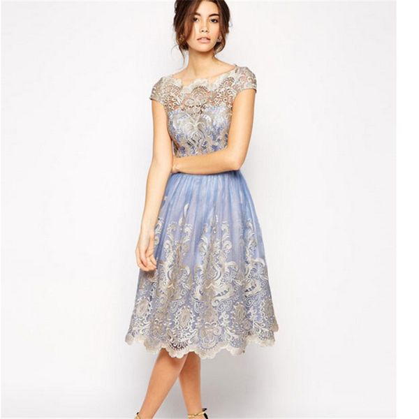 2017 elegant lace flower vintage women summer dress plus size s~xl feminino party dress 5 colors, White;black
2017 elegant lace flower vintage women summer dress plus size s~xl feminino party dress 5 colors, White;black