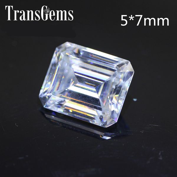 transgems 1.2 carat 5mm*7mm f color emerald cut moissanite diamond loose stone test positive as real diamond, Black
transgems 1.2 carat 5mm*7mm f color emerald cut moissanite diamond loose stone test positive as real diamond, Black