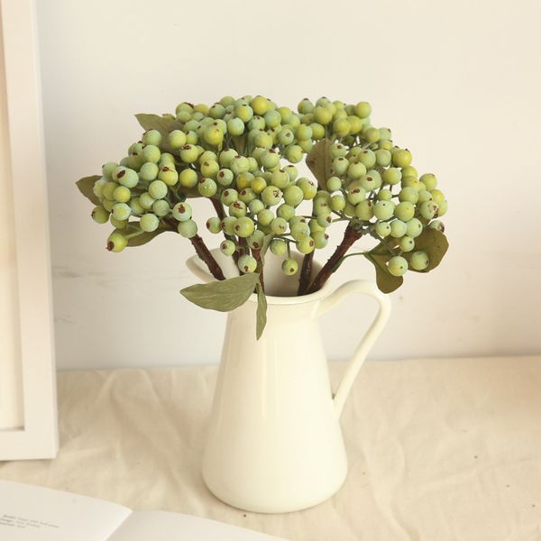 pe foam berry green fruit plant berries artificial flower cherry branches simulation olives home christmas decorative wedding 
pe foam berry green fruit plant berries artificial flower cherry branches simulation olives home christmas decorative wedding