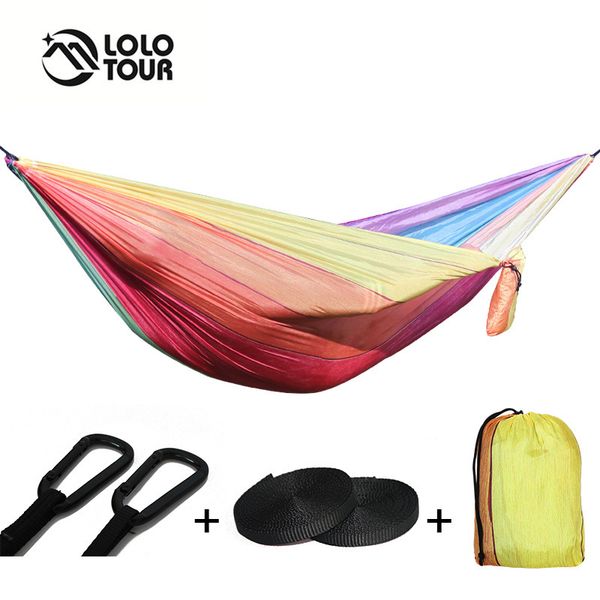 double camping hammock nylon hamak garden swing hangmat amaca hammocks wholesale