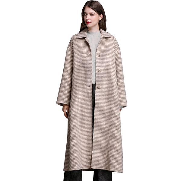 autumn winter wool coat women clothe 2018 ladies plaid red wool long coats korean vintage woolen jacket casaco feminino zl747, Black
autumn winter wool coat women clothe 2018 ladies plaid red wool long coats korean vintage woolen jacket casaco feminino zl747, Black