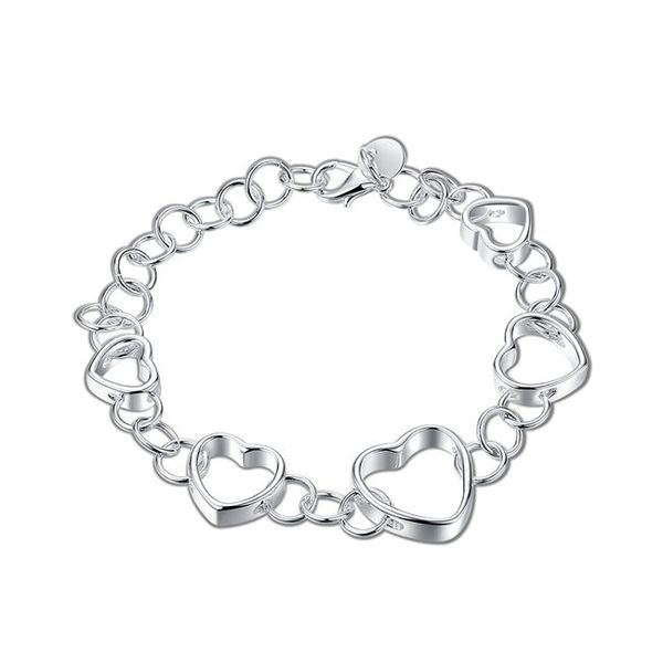 five flat hollow hand chain sterling silver plated bracelet ; brand new men and women 925 silver bracelet spb141, Black
five flat hollow hand chain sterling silver plated bracelet ; brand new men and women 925 silver bracelet spb141, Black