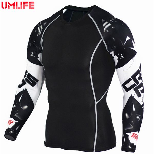 umlife sportswear men training t-shirt men print long sleeve rashguard shirt fitness cycling breathable quick dry running tshirt, Black;blue
umlife sportswear men training t-shirt men print long sleeve rashguard shirt fitness cycling breathable quick dry running tshirt, Black;blue