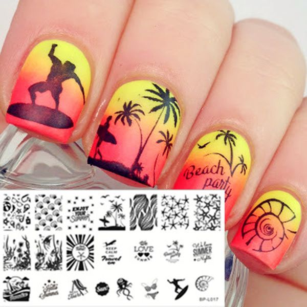 born pretty 1pc summer beach sea nail art stamp template image plate 12.5 x 6.5cm bp-l017, White
born pretty 1pc summer beach sea nail art stamp template image plate 12.5 x 6.5cm bp-l017, White