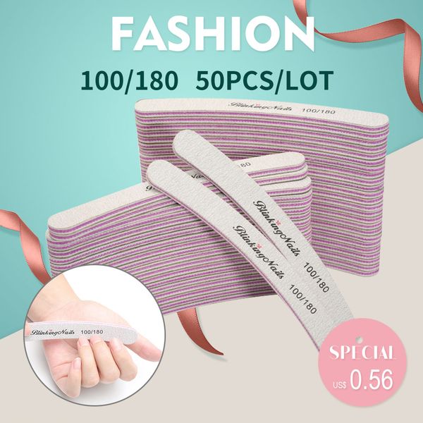 blinkingnails 50pcs a set nail file for manicure curved professional nail files manicure files for pedicure
blinkingnails 50pcs a set nail file for manicure curved professional nail files manicure files for pedicure