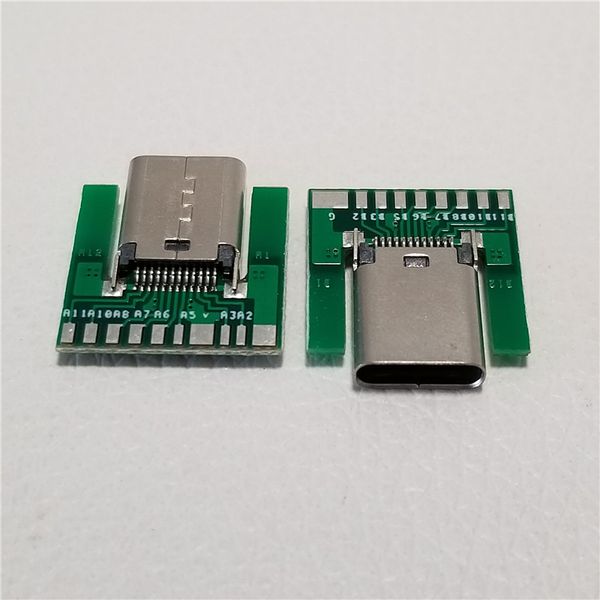 Wholesale 100pcs/lot USB 3.1 Type C Female Plug C-chip SMT Connector with PCB Solder Socket Connector Adapter
Wholesale 100pcs/lot USB 3.1 Type C Female Plug C-chip SMT Connector with PCB Solder Socket Connector Adapter
