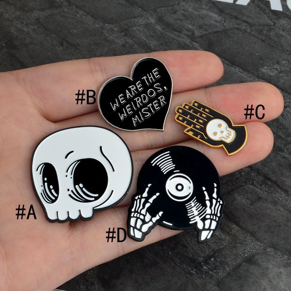halloween gift skull cd rom love palm badge halloween alloy dripping oil brooch black pin halloween decoration fashion accessories, Gray
halloween gift skull cd rom love palm badge halloween alloy dripping oil brooch black pin halloween decoration fashion accessories, Gray