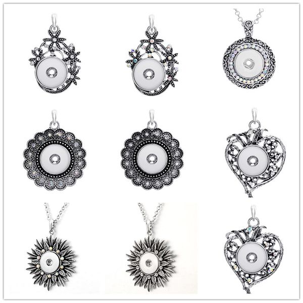 vintage style noosa chunks heart cross charm snap button necklace fit 18mm snap button jewelry for women, Silver
vintage style noosa chunks heart cross charm snap button necklace fit 18mm snap button jewelry for women, Silver