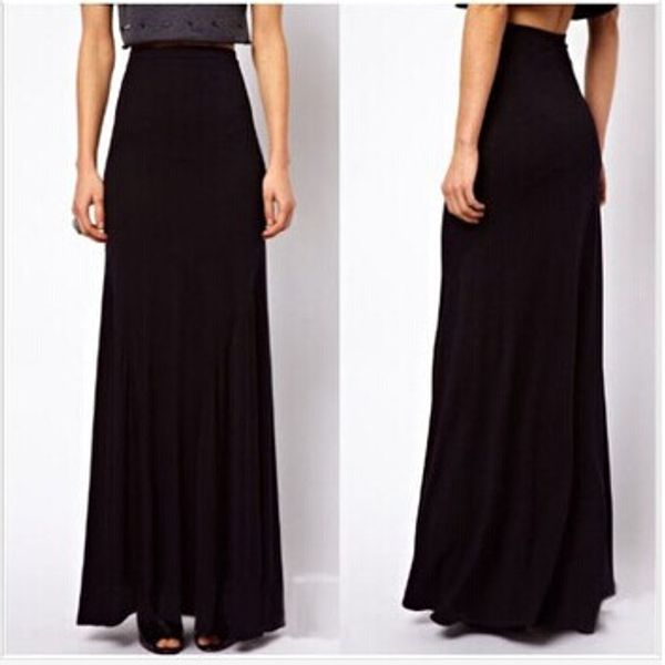 wbctw 2018 spring summer large plus size high elastic waist maxi cotton full length stretchy skirt long maxi women skirt, Black
wbctw 2018 spring summer large plus size high elastic waist maxi cotton full length stretchy skirt long maxi women skirt, Black