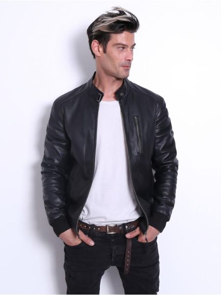 vainas baseball mens leather jacket for men winter real leather jacket motorcycle jackets bike jackets, Black
vainas baseball mens leather jacket for men winter real leather jacket motorcycle jackets bike jackets, Black
