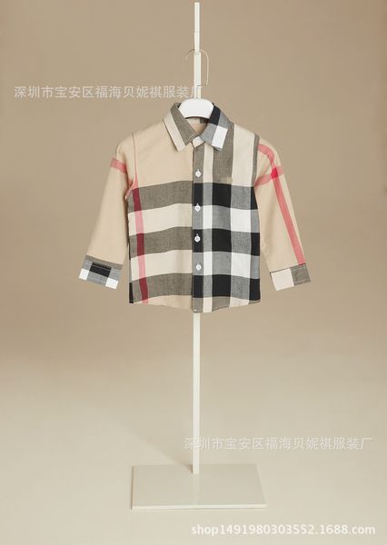 2018 Spring And Autumn Catamite Long Sleeve Shirt Pure Cotton Lattice Fashion Shirt Children
2018 Spring And Autumn Catamite Long Sleeve Shirt Pure Cotton Lattice Fashion Shirt Children