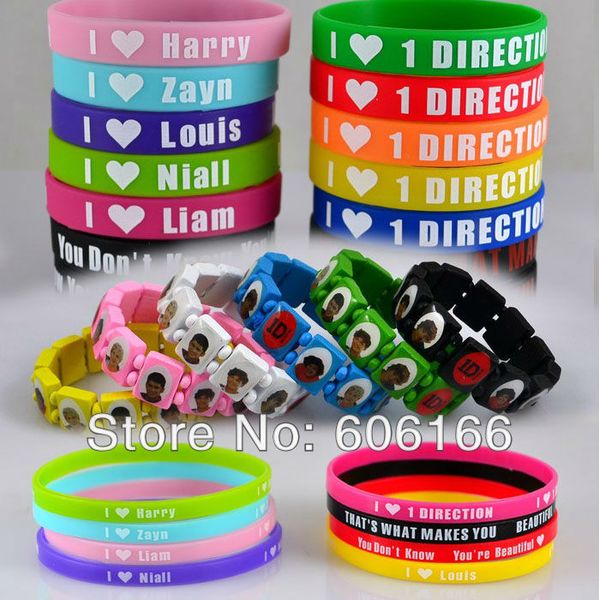 24pc/lot 1d i love one direction super star silicone wristband wood bracelet mixed colors fashion jewelry part gift, Black
24pc/lot 1d i love one direction super star silicone wristband wood bracelet mixed colors fashion jewelry part gift, Black