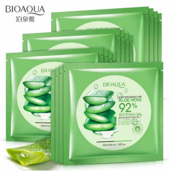bioaqua natural aloe vera gel face mask skin care moisturizing oil control wrapped mask shrink pores facial mask
bioaqua natural aloe vera gel face mask skin care moisturizing oil control wrapped mask shrink pores facial mask