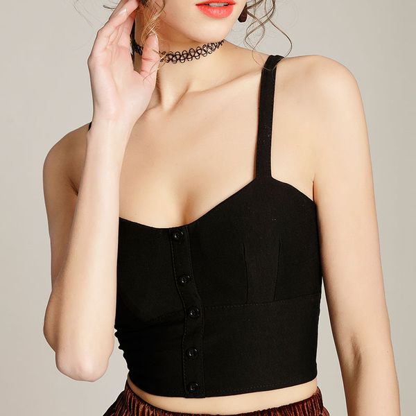 tank pure color tees lingerie 2018 new summer fashion women short casual tank vest bandage halter crop women, White
tank pure color tees lingerie 2018 new summer fashion women short casual tank vest bandage halter crop women, White