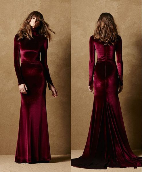 2018 new burgundy velet modest prom dress with long sleeves formal mermaid jewel neck evening gowns elegant simple wine red, Black;red
2018 new burgundy velet modest prom dress with long sleeves formal mermaid jewel neck evening gowns elegant simple wine red, Black;red