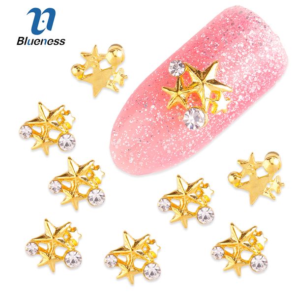10pcs/lot gold alloy 3 pentacle diy rhinestones decorations for nails charms 3d five-pointed star nail art studs supplies tn1647, Silver;gold
10pcs/lot gold alloy 3 pentacle diy rhinestones decorations for nails charms 3d five-pointed star nail art studs supplies tn1647, Silver;gold