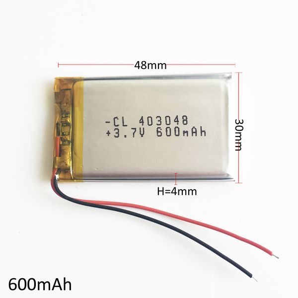 Оптовая 3.7 В 600 мАч Литий-Полимерный LiPo Аккумулятор 403048 литий-ионные элементы Для M
Оптовая 3.7 В 600 мАч Литий-Полимерный LiPo Аккумулятор 403048 литий-ионные элементы Для M