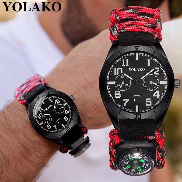 2018 new fashion men nylon strap compass watch yolako men sports army quartz watch relogio masculino hot, Slivery;brown
2018 new fashion men nylon strap compass watch yolako men sports army quartz watch relogio masculino hot, Slivery;brown
